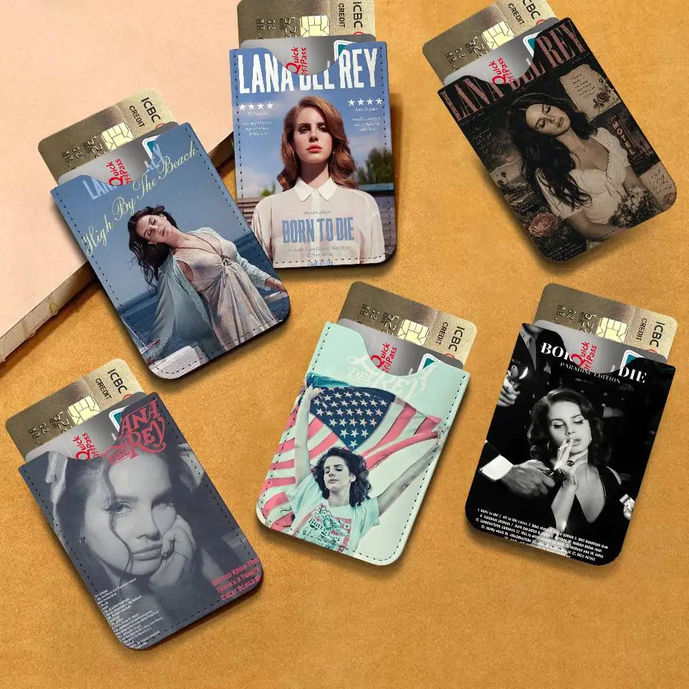 Music Character L-Lana D-Del R-Rey Light and thin mini bag small and portable bus card protective leather case for men and women