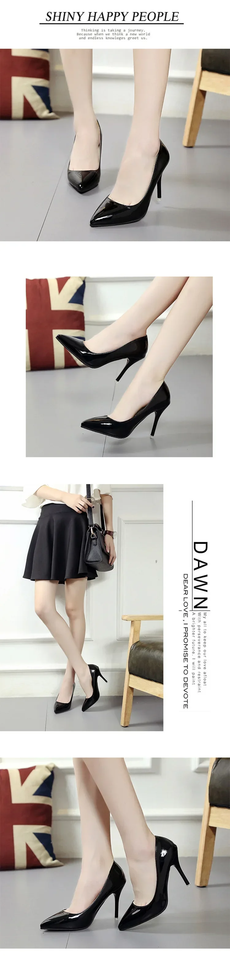Spitze Pumps aus Lackleder für Damen, Rote Hochzeitsschuhe mit 8 cm Hohem Absatz, Elegante Brautschuhe – Detail 8