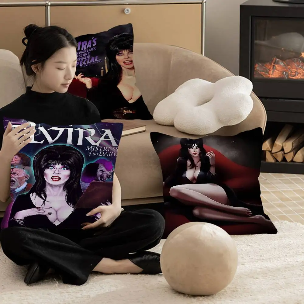 Film E-Elvira M-Mistress D-Dark Pillow Cover for Bedroom Room and Living Room Sofa Decorative Cushion Cover view 2