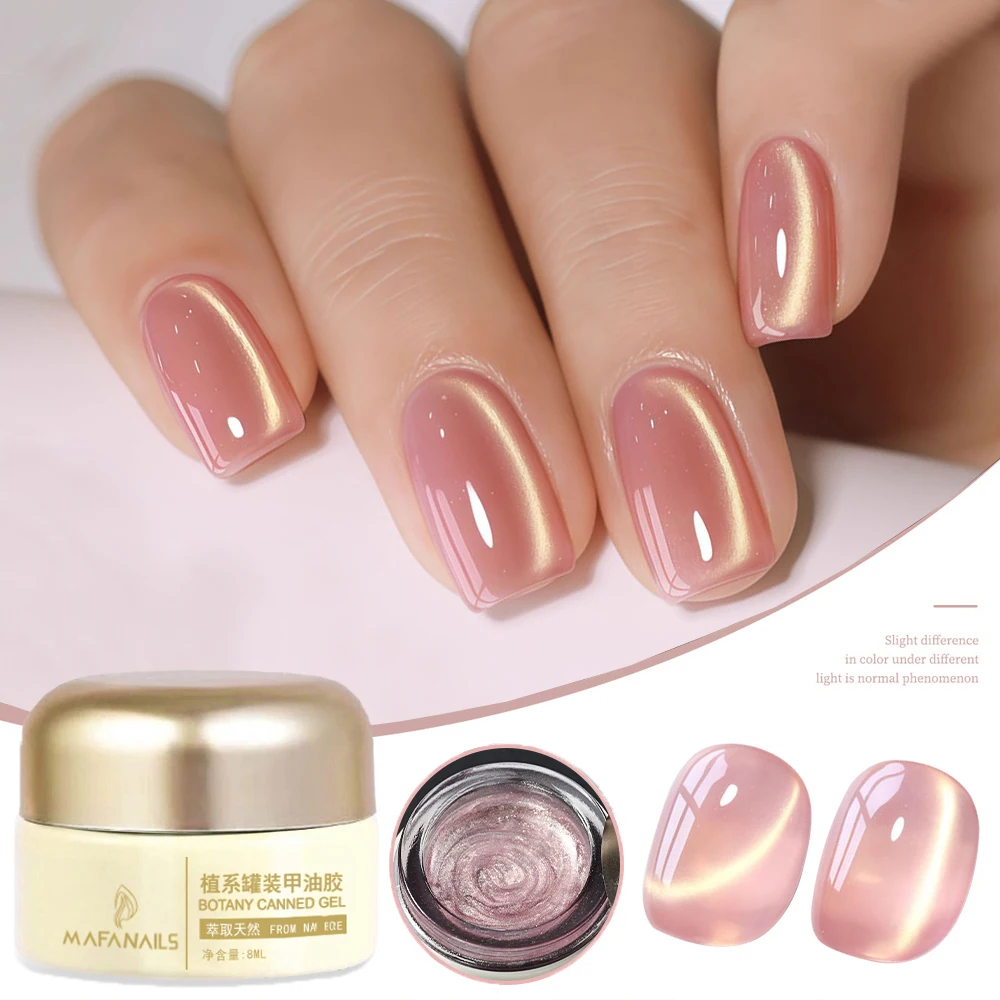 

8ML Pink Story Cat Magnetic Gel Nail Polish Nude Pink Gold Green Semi Permanent UV Manicure Gel Varnish Soak Off Nail Art Suppli