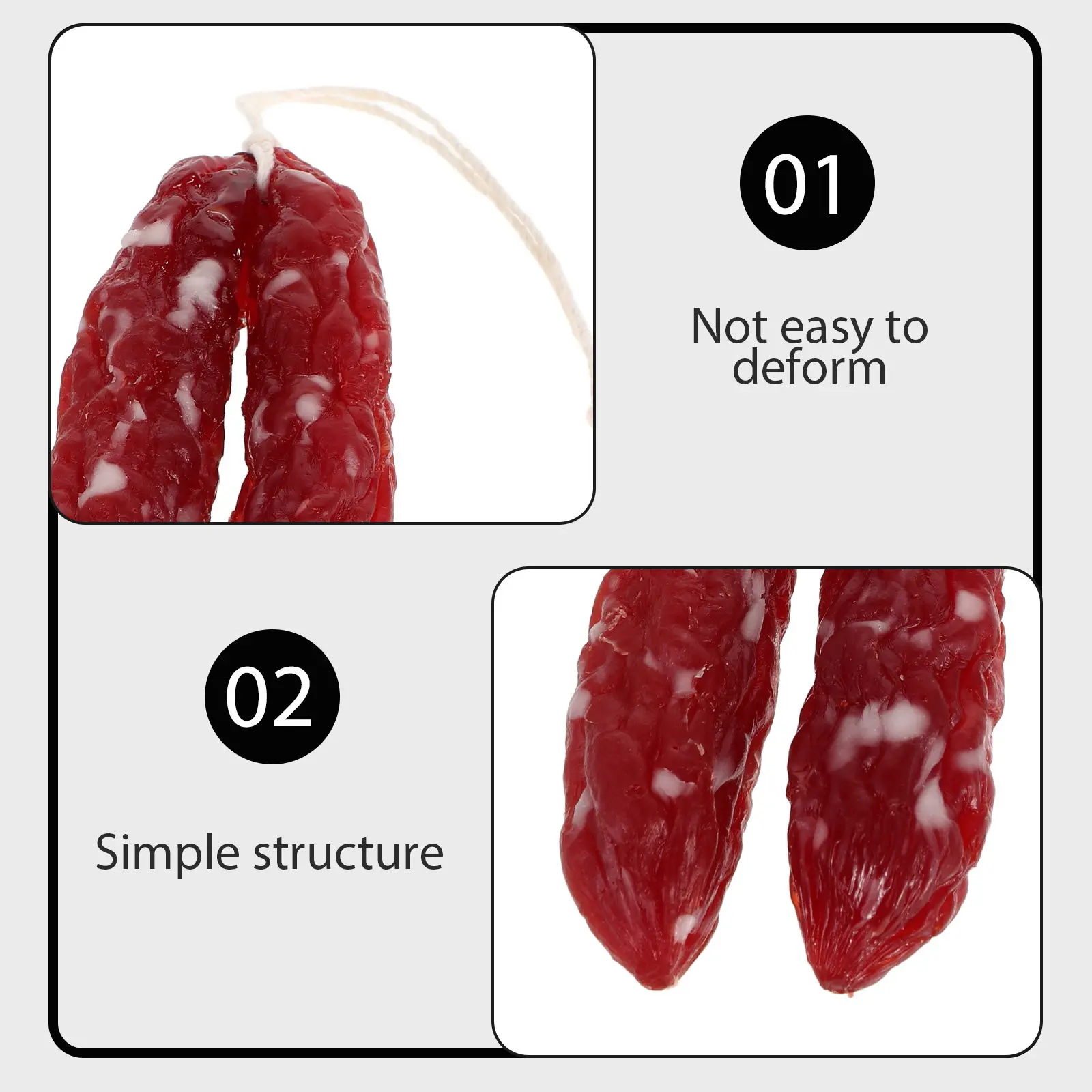 

Realistic Artificial Cantonese Sausage Faux Decorative Kitchen Dining Table Display Prop Party Photography Decoration