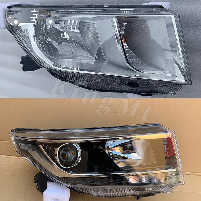 For Wuling Hongguang Plus Halogen LED Headlight Assembly OEM Style Front Headlamp Bulb Socket Plug & Play Replacement