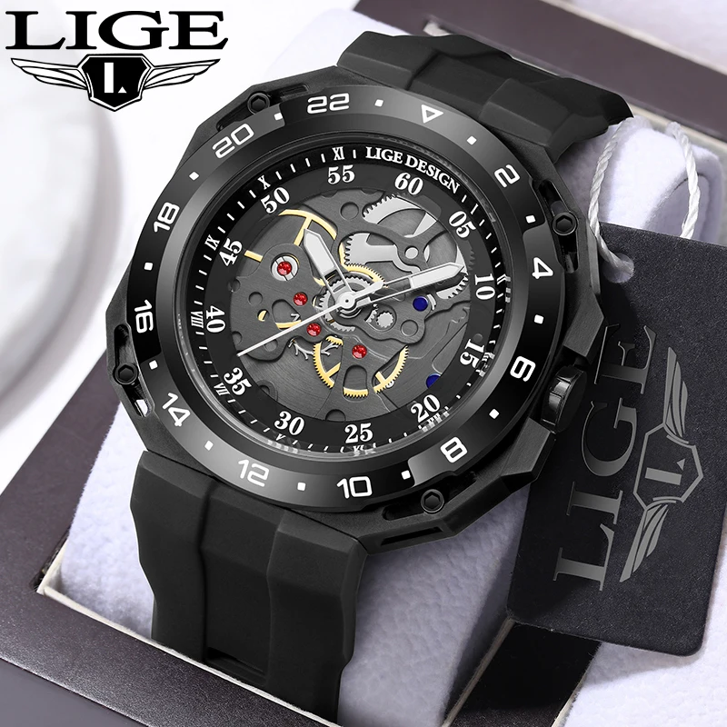 

LIGE Man Watches Top Brand Luxury Sports Quartz Men's Wrist Watch Fashion Casual Waterproof Chronograph Clocks Relogio Masculino