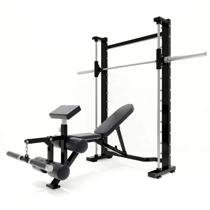 

Gym Home Use Fitness Equipment Multi Functional Smith Machine Station Workout Body Building Leg Bench Press Exercise