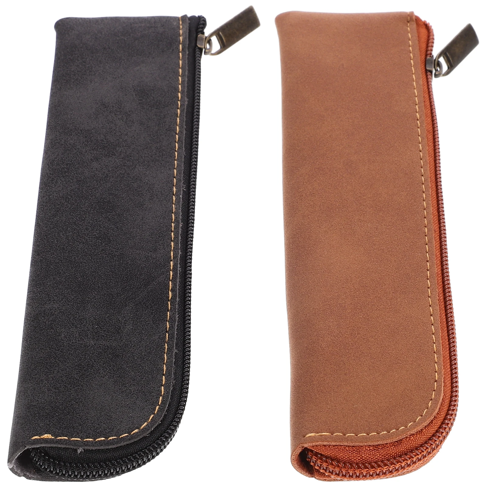 Mini astuccio per matite da 2 pezzi, design estetico, pratico portapenne per uso universitario e in ufficio, astucci carini per ragazze