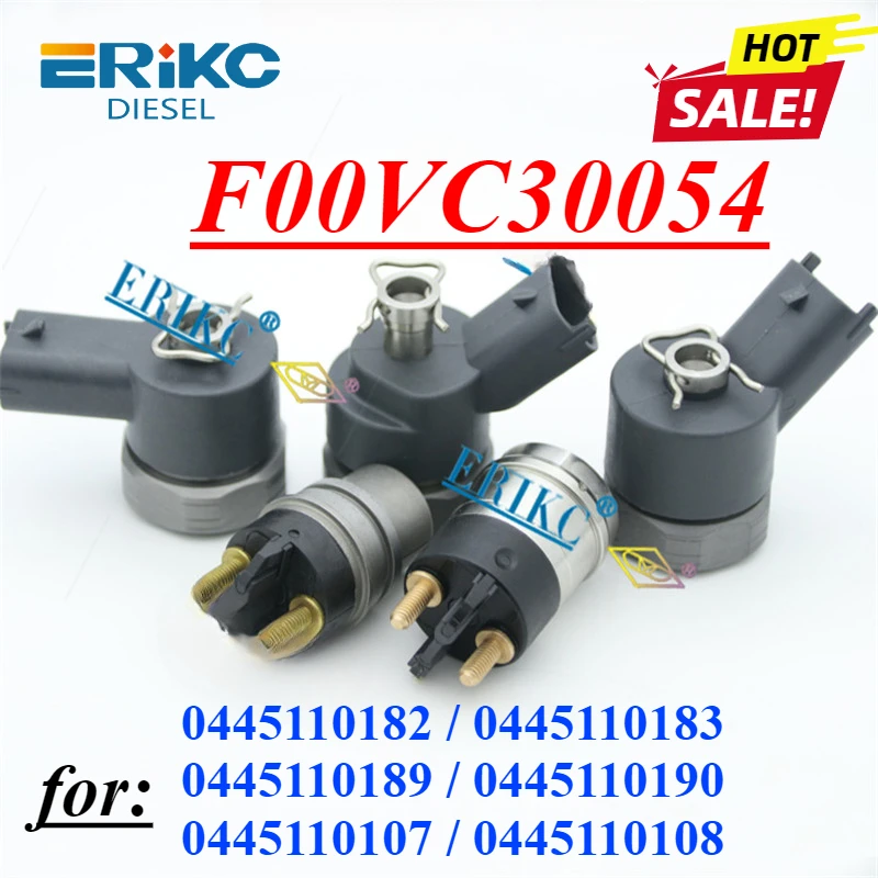 F00VC30054 Diesel Fuel Injector Solenoid Valve F0 0VC3 0054Coil Part for Bosch BENZ 0445110189 0445110190 0445110107 0445110108