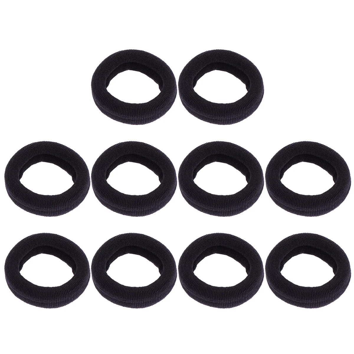 

10pcs Thick Hair Ropes Colorful Stretchy Hair Ties Simple Design Premium Elastic Ponytail Holders For Women Daily Wear
