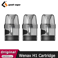 3pcs/lot Original Geekvape WENAX H1 Cartridge 0.7ohm 1.4ohm 2ML Vaporizer For E Cigarette WENAX H1 Pod Vape Kit