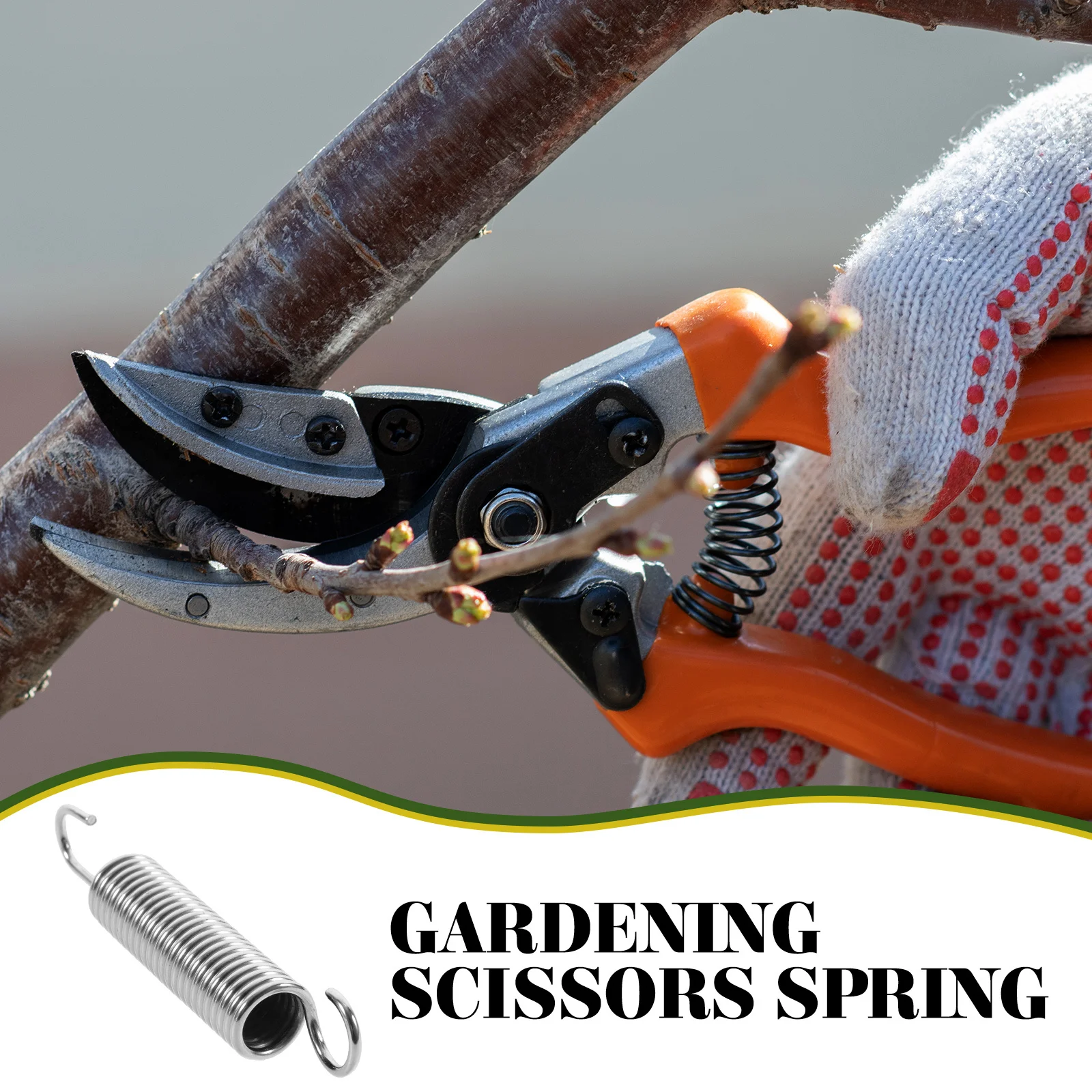 

10pcs High Branch Shear Spring Stainless Steel Replacement For Pruning Shears Garden Clippers Hand Pruners Trimming Tools Parts