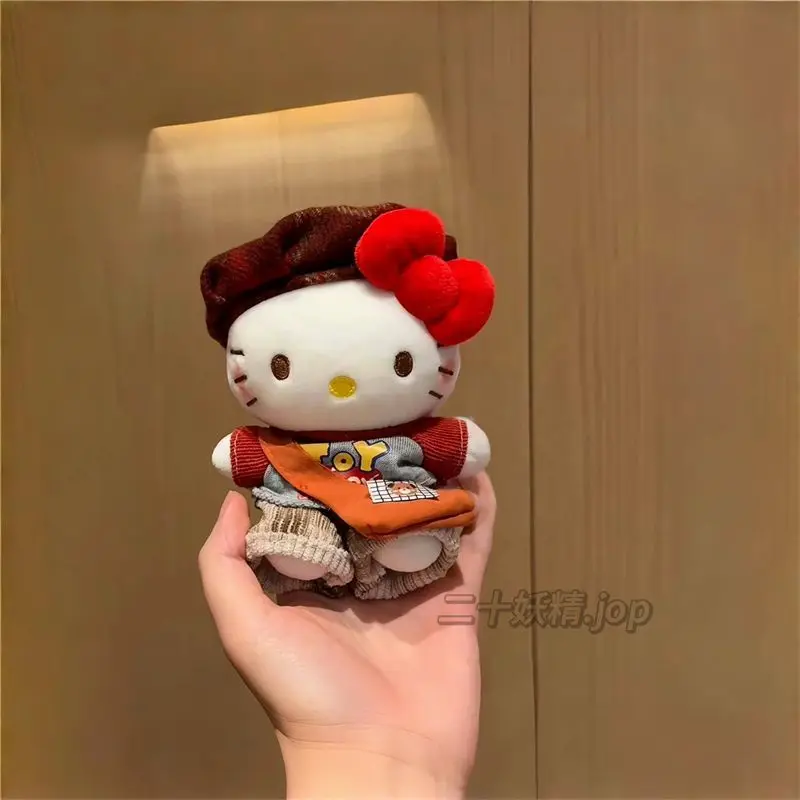 Kawaii سانريو مرحبا كيتي الرياضة نمط المفاتيح لطيف Y2K حقيبة المفاتيح عروسة كارتون على ظهره معلقة الديكور فتاة هدية عيد #5