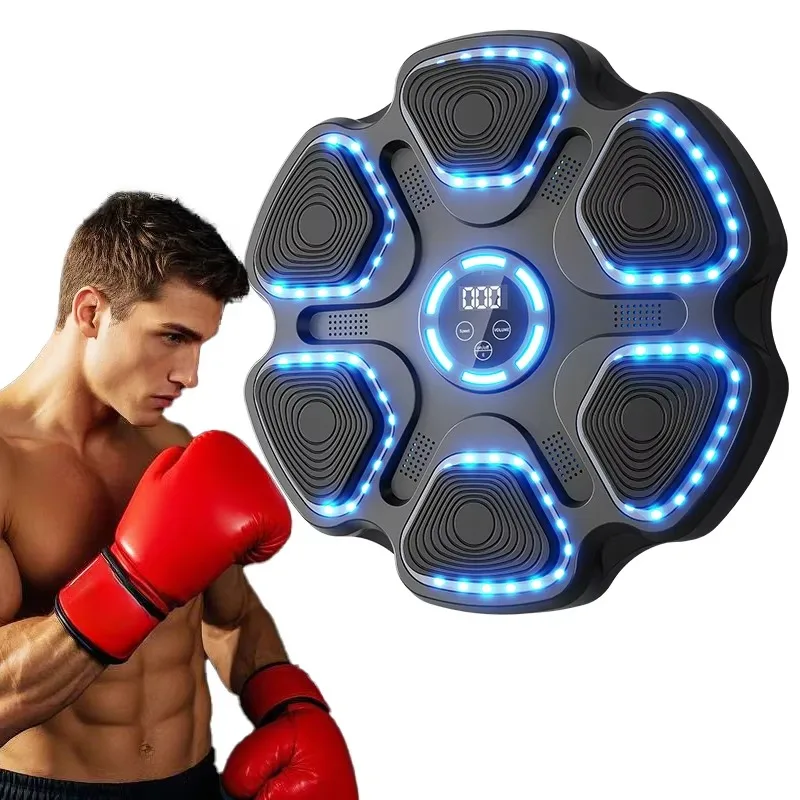 Smart Music Boxing Machine Boxing Wall Target Home Training Equipment Reaction Target Rhythm Boxing Wall-Mounted Fitness