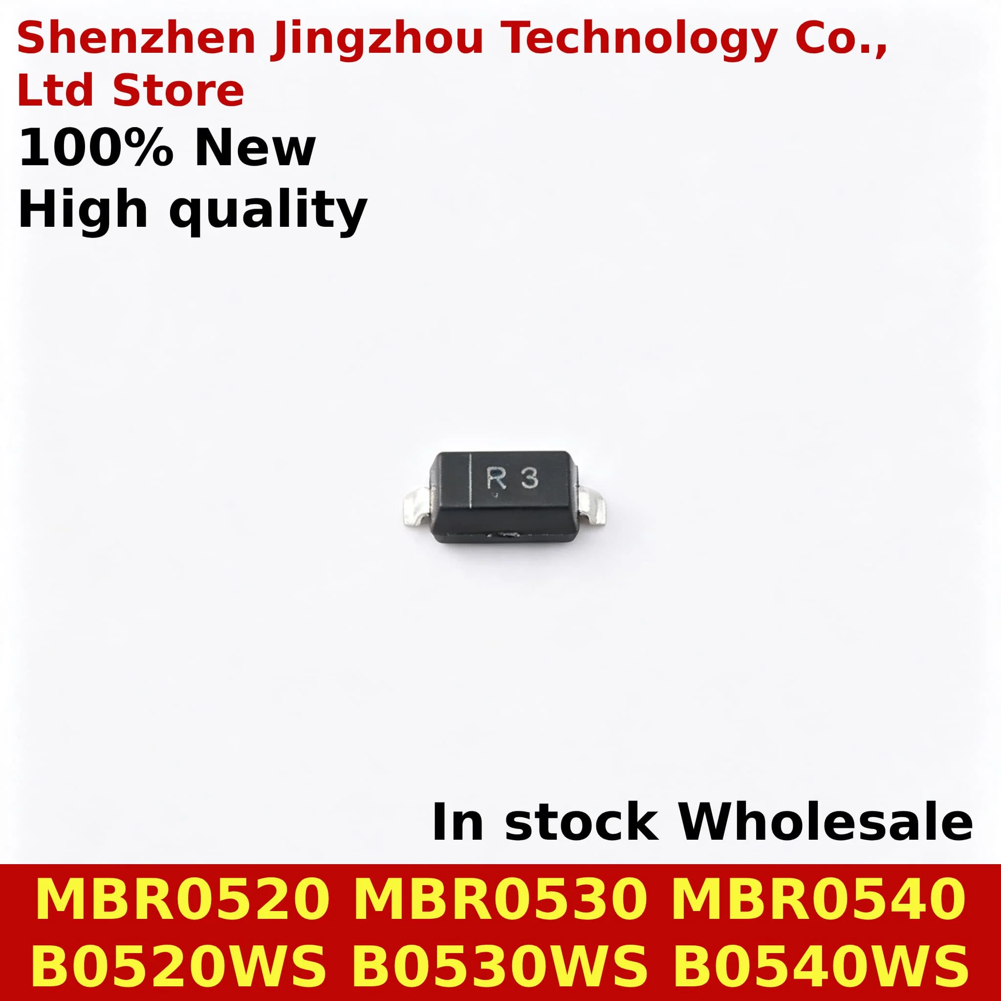 (200/3000PCS) MBR0520 MBR0530 MBR0540 SOD-123 SOD-323 B0520W B0530W B0540W SMD 20/30/40V 500mA Schottky Diode Chip In Stock