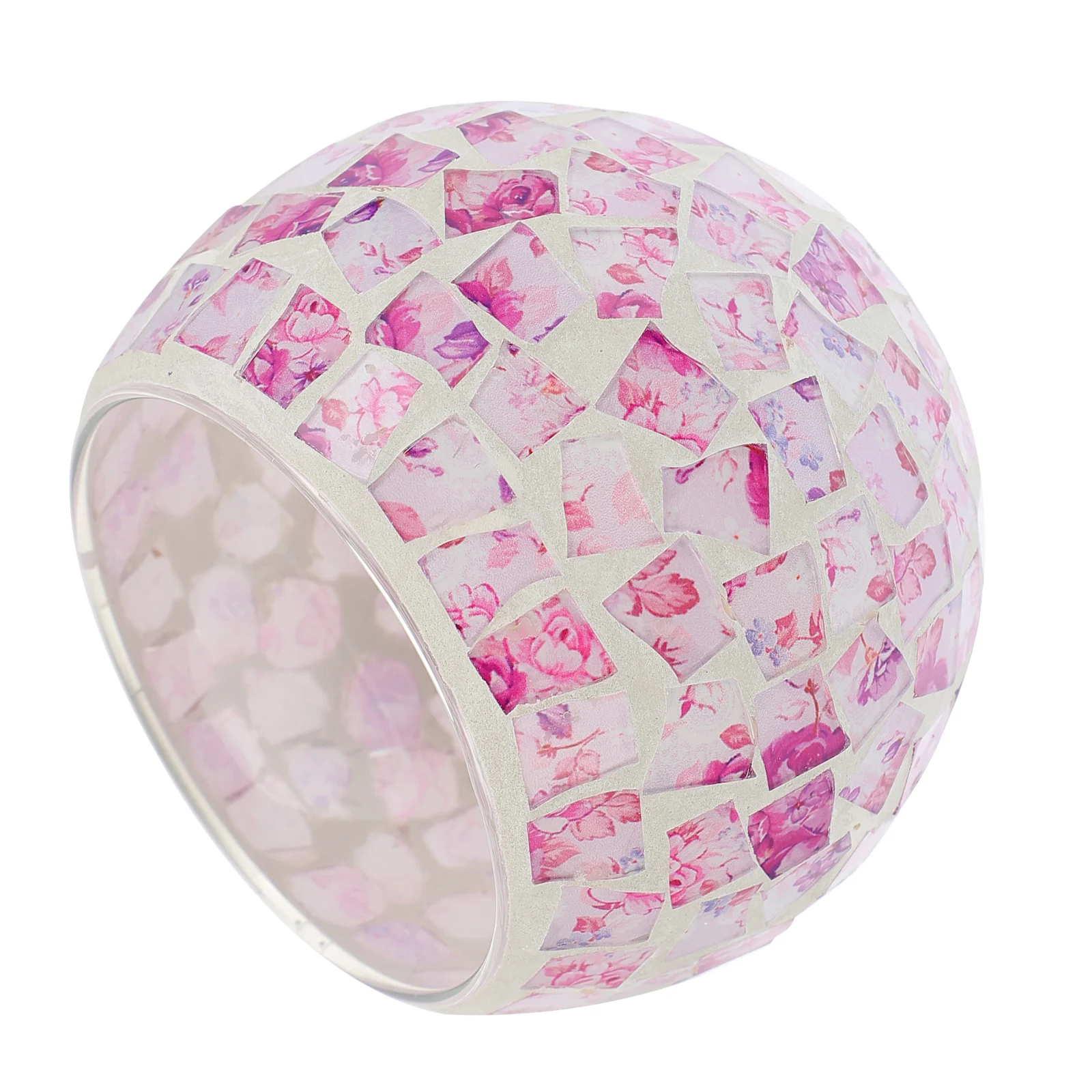 

Mosaic Glass Candleholder for Home Dining Table Decor Restaurant Decor, Elegant Sturdy Long-Lasting Stand for Romantic