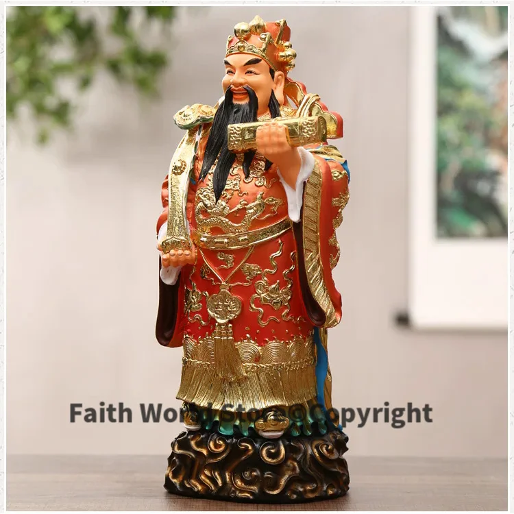 2025 Taoist Buddhism HOME Shrine efficacious protection Gold plating Career Business FU Good luck God LU XING FENG SHUI statue