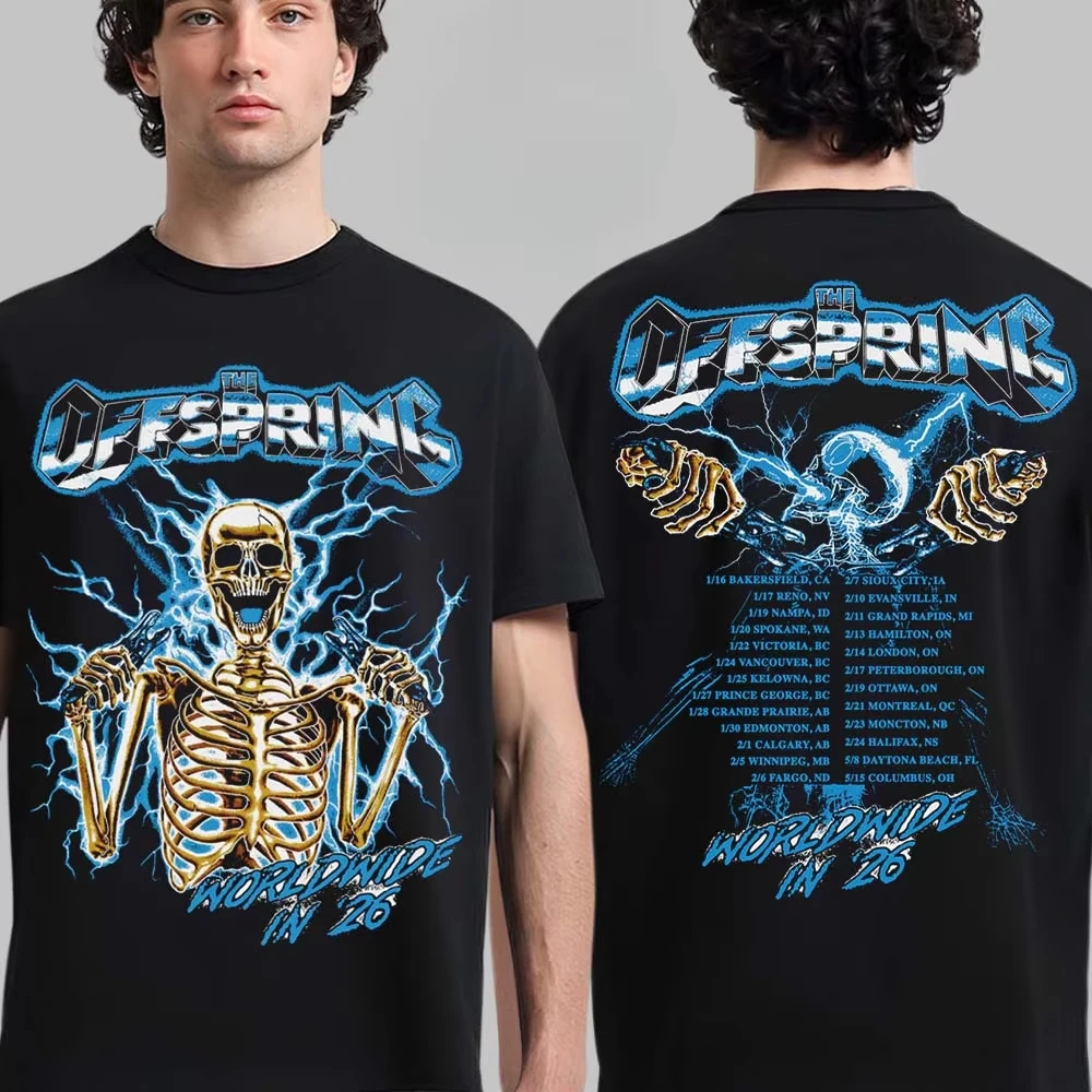 The Offspring Smash Album Graphic Tee Retro Punk Rock Streetwear Casual Unisex Top for Men Women