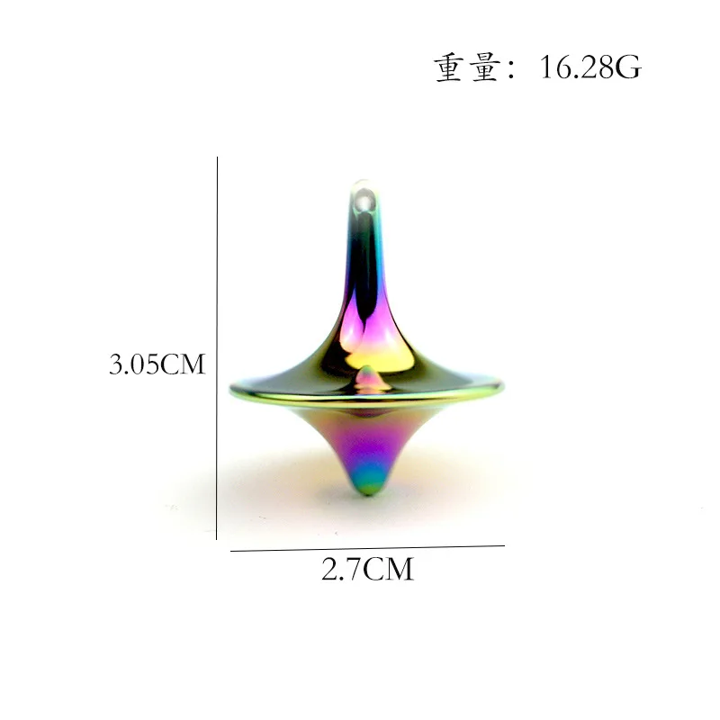 1pc Hot Movie Totem Metal Gyro Silvery Hand Spinning Top Fingertips Small Cyclone Gyroscope Anti Stress Fidget Toys for Adult