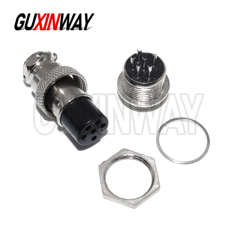 Connector GX16 Small Metal Aviation Socket 2-10Pin Electric Cable Terminal Fixed Type And Butt Mobile Type Female&male