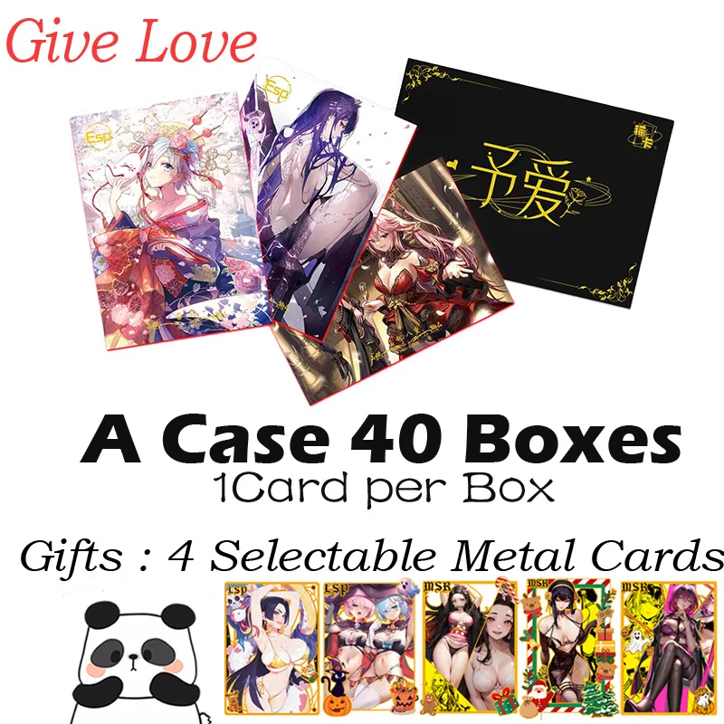 A4 Size Goddess Collection Card Give Love Hobby Game CCG Card Genshin Star Rail Doujin Anime Card Toy Gifts