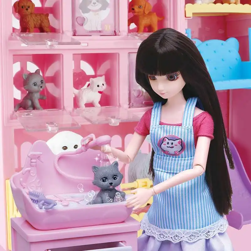 

Children's doll set wardrobe, girl princess simulation joint changing tool