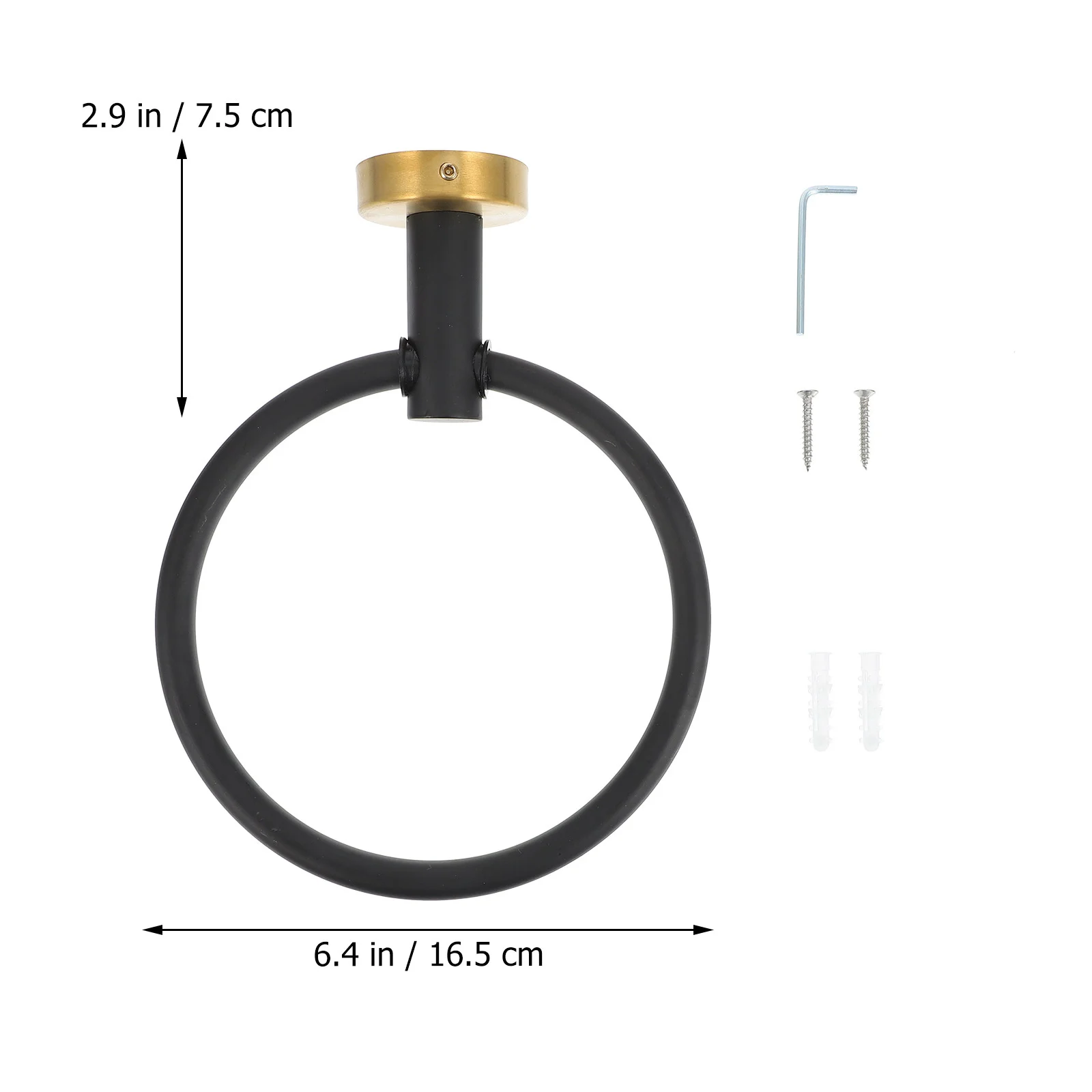 

Кольцо для полотенец из нержавеющей стали, настенный держатель для полотенец для ванной комнаты, кухни, гладкий край, устойчивый к ржавчине, прочный для плитки, керамики