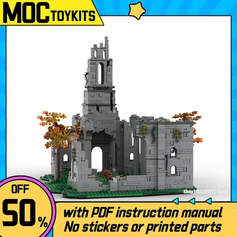 

MOC Elden Ringed Game Church of Elleh Строительные блоки Средневековый Элден Кольцо Соборная модель Орнамент Игрушка в подарок 2401 шт.