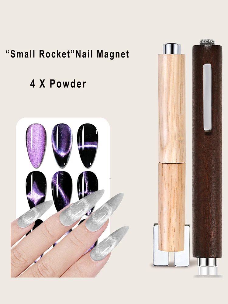 4-in-1 Detachable Multifunctional Magnetic Nail Art Stick with Cylindrical Suction And Super Strong Cat Eye Magnet Nail Tools