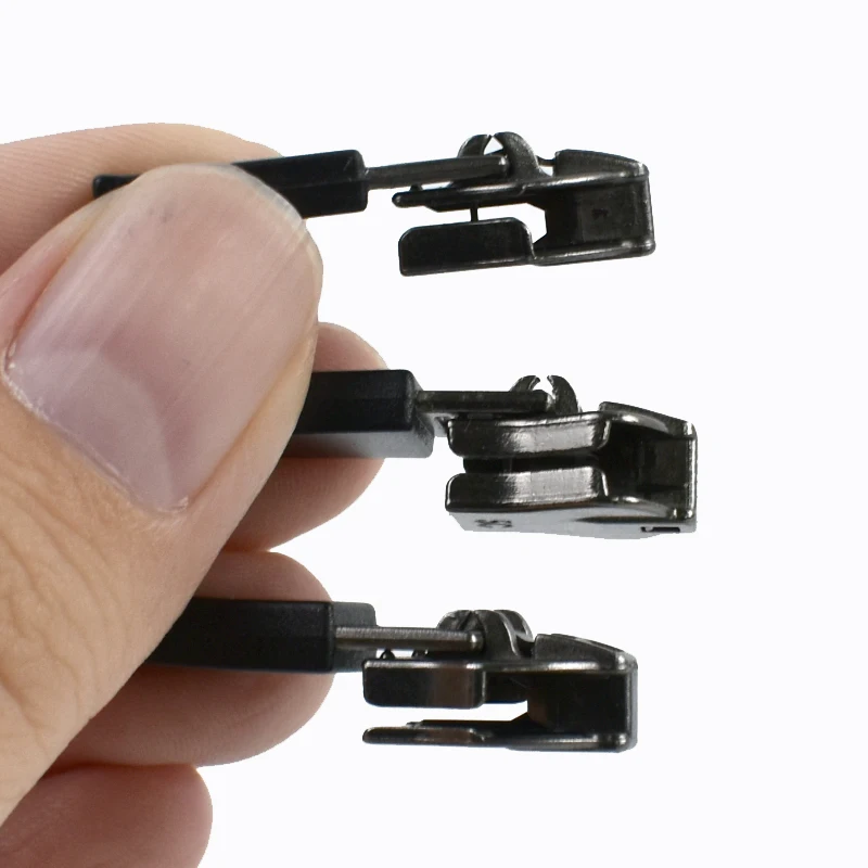 10-50 قطعة 3 # 5 # سحاب منزلق للنايلون الرسمي عكس الرمز البريدي الراتنج السوستة المؤشر الملابس إصلاح البريدي مجتذب الخياطة سحاب قفل الرأس #2