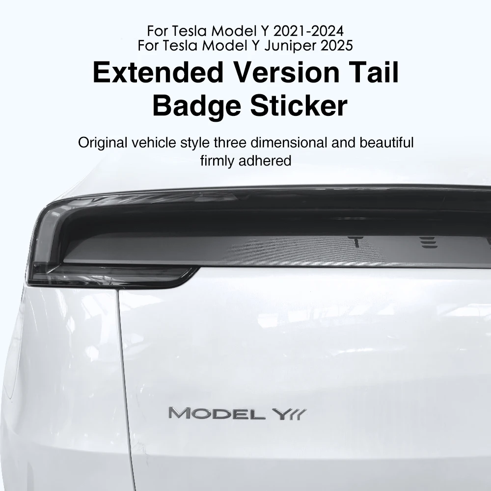 New For Tesla ModelY Juniper 2025 ModeY 2021-2024 ABS Car Y Letters Logo Sticker Styling Auto Body Rear Trunk Emblem Accessories