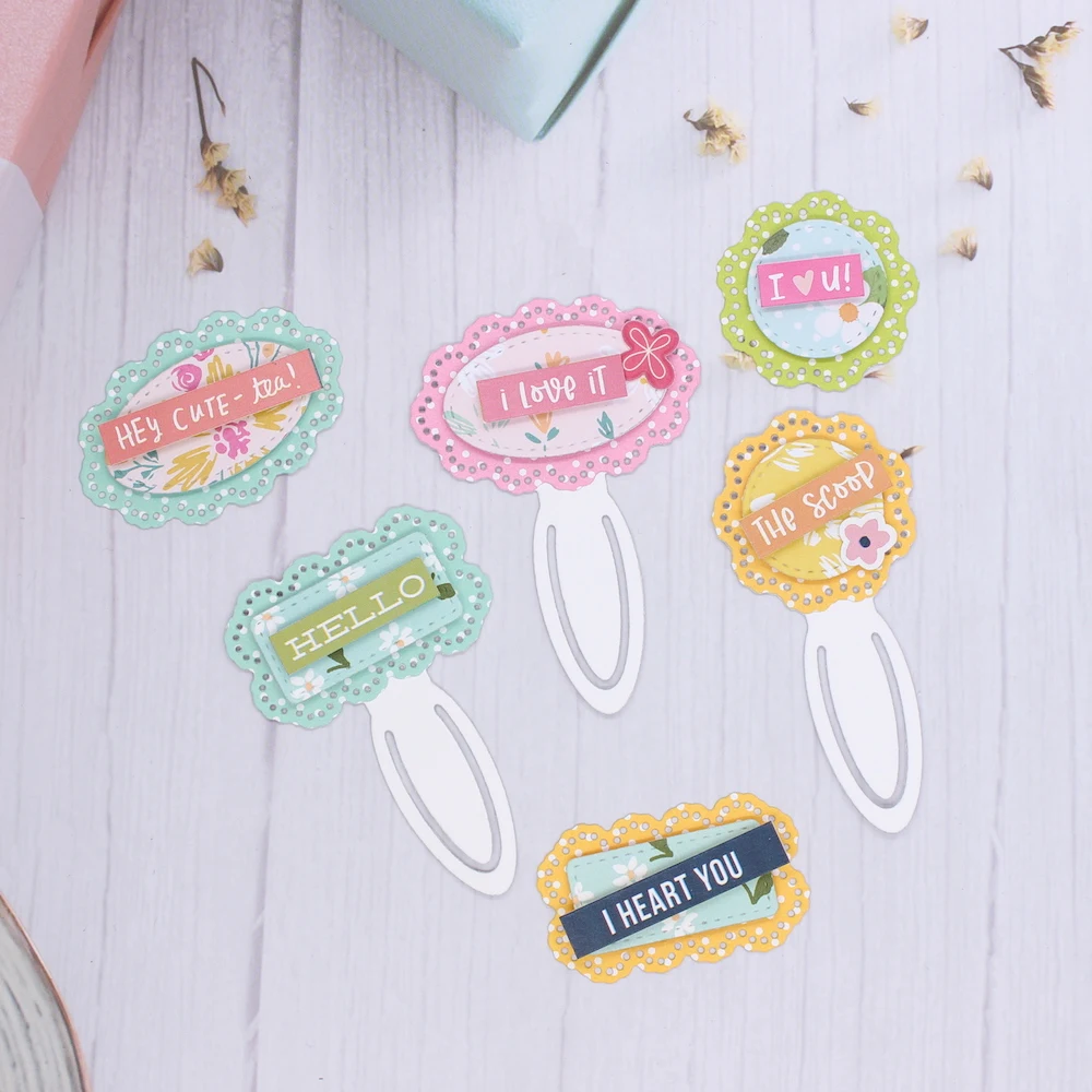 KSCRAFT Elegant Paper Clips Metal Cutting Dies Stencils for DIY Scrapbooking Decorative Embossing DIY Paper Cards