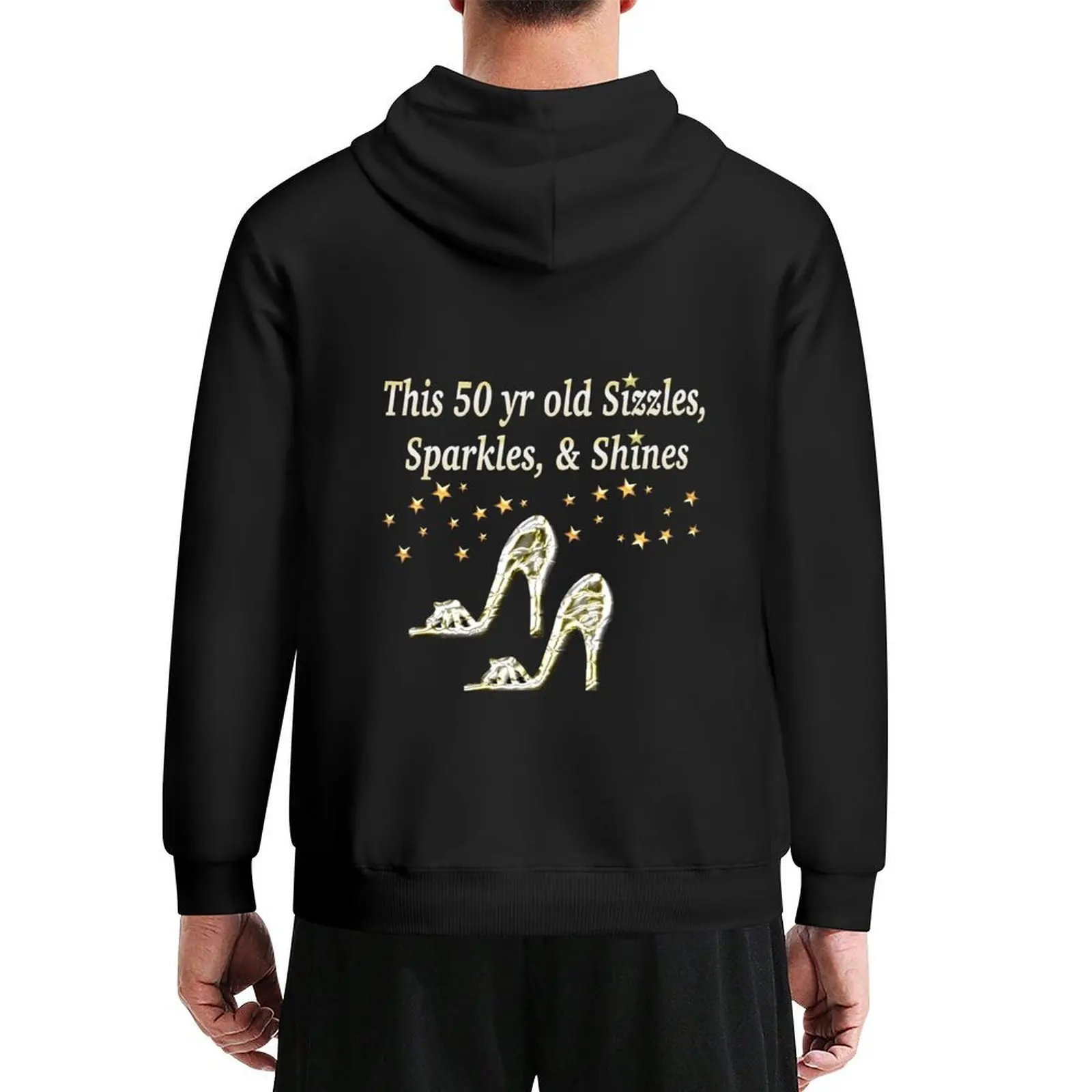 

SPARKLING 50TH BIRTHDAY SHOE QUEEN Hoodie hooded shirt male clothes men's clothes men's hoodies