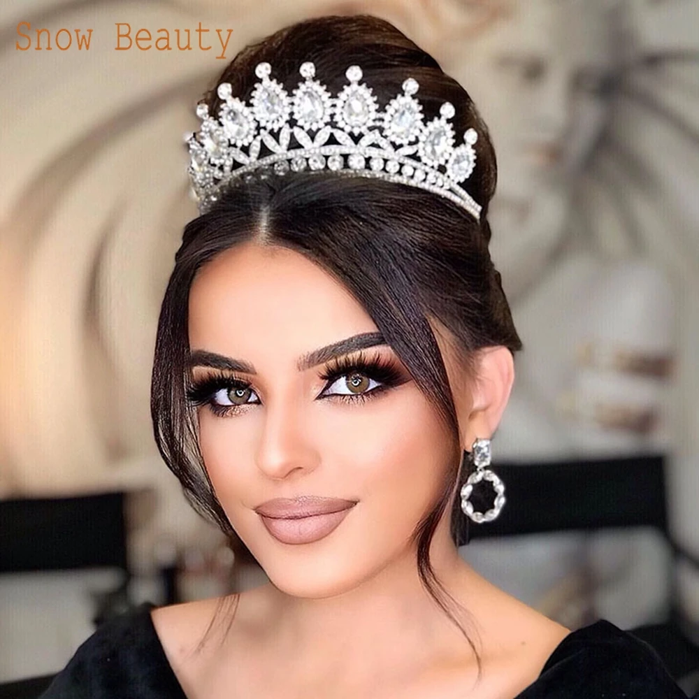 

A111 Tiaras Crown for Women and Girls Wedding Hair Accessories Headpiece for Bridal Hair Accessories for Pageant Prom Birthday