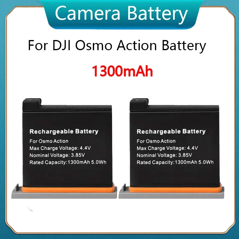 

1300mAh Replacement Batteries for DJI Osmo Action Camera Battery Bateria for DJI Osmo Action Camera Accessories