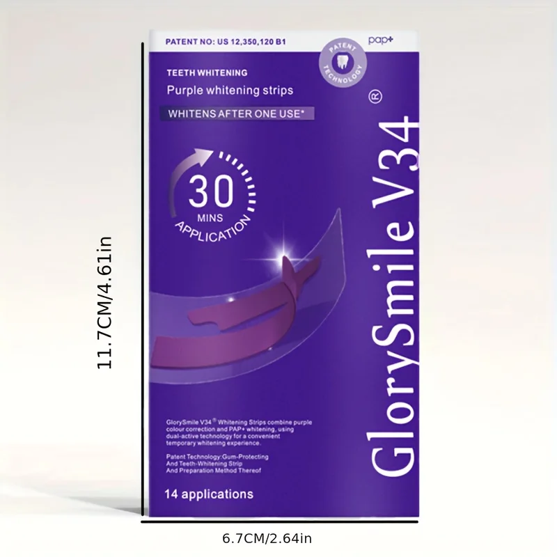 7 pairs/14 pairs Teeth Whitening Strips - No Sensitivity, Professional Daily Dual Use, Fresh Breath, Easy to Use