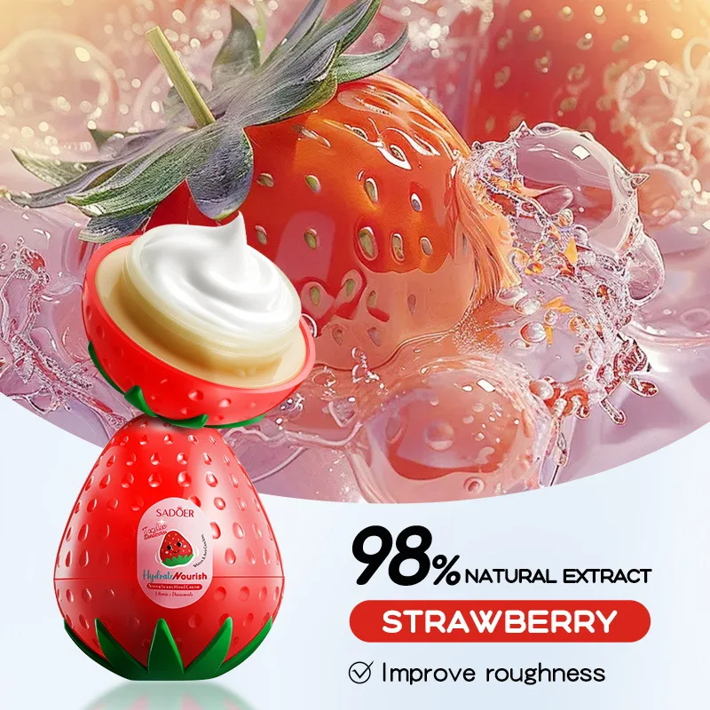 Hand Cream Moisturizing Nourishing Brightening Anti-Crack Strawberry Hand Cream Beauty Hands Korean Skin Care Products