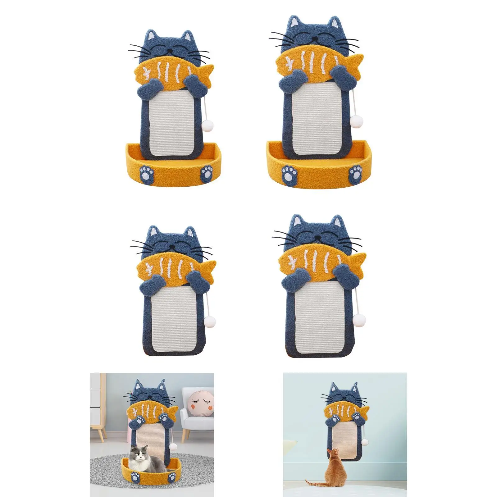 Wear Resistant Cat Scratcher Tower with Cozy Bed for Large Cats Climbing and Napping