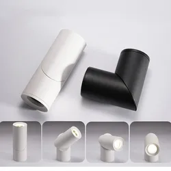 LED surface mounted folding spotlights rotary Angle corridor porch light Nordic background wall ceiling COB downlights
