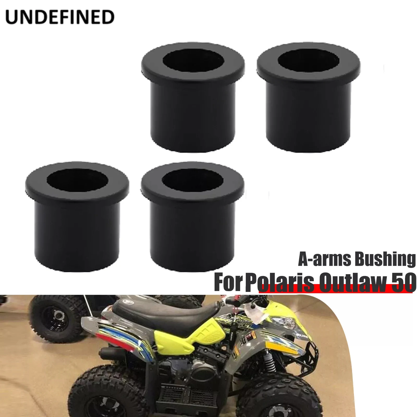 

Front A-Arm Bushing Shock Absorber Kit Plastic Black For Polaris Outlaw 50 90 Predator Sportsman Phoenix 200 RZR 170 0453683