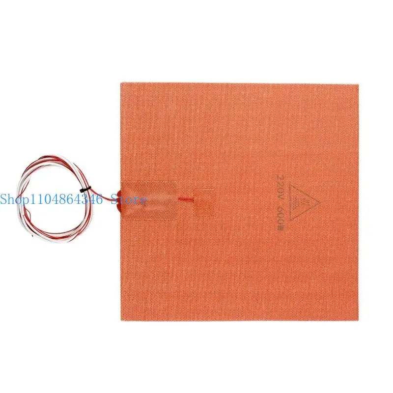 

5asd 280X280mm Silicone Heatbed Heater Pad for 3D Printer Heated Bed + for 3M Adhensi