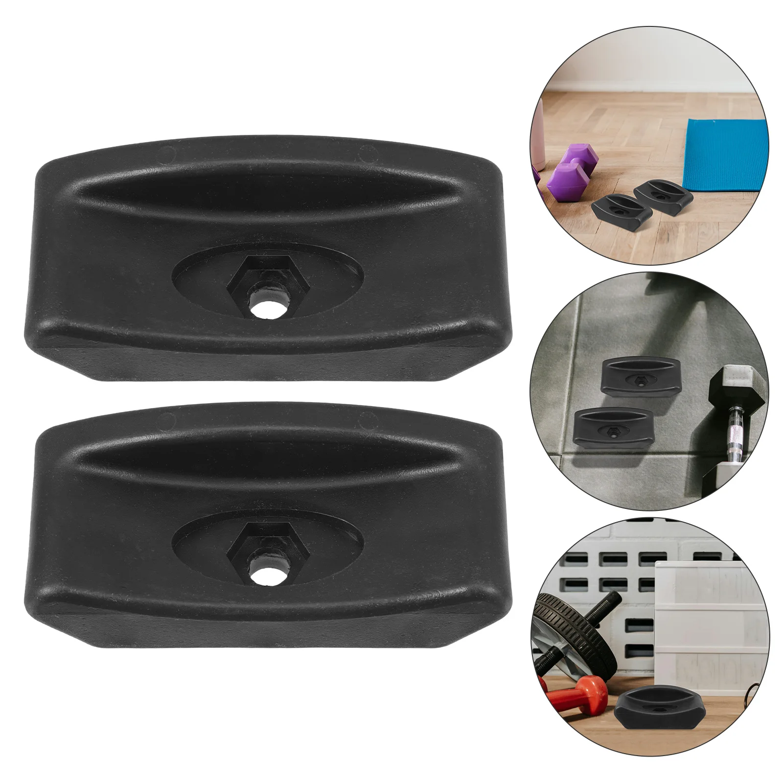 

2PCS Dumbbell Rack Accessories Rubber Base Shock Absorber Gym Equipment Rack Home Fitness Weight Stand Barbells Storage ganizer