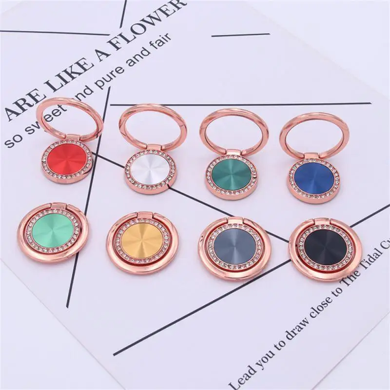 Phone Ring Holder Glitter Bling Bling Sparkle Phone Ring Grip Artificial Diamond Finger Ring For Phones Rotation Phone Holders