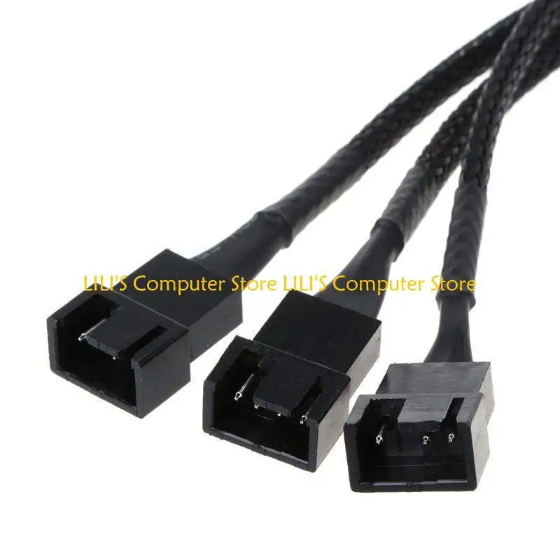 كابل موسع A52B بمروحة PWM 4pin إلى 3 طرق Y Splitter 4pin إلى 3 x 4pin/3pin توسيع