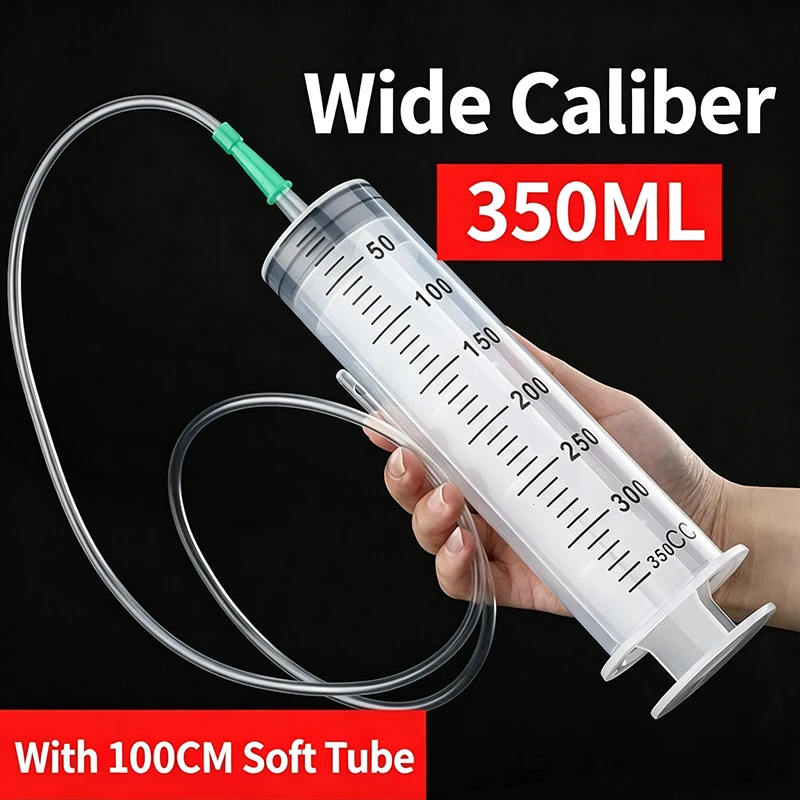 Langlebige Großvolumige Kunststoffspritze 100ml, 150ml, 250ml, 350ml, 550ml, 1000ml | Auto-Ölabsauger Geeignet für Laboratorien