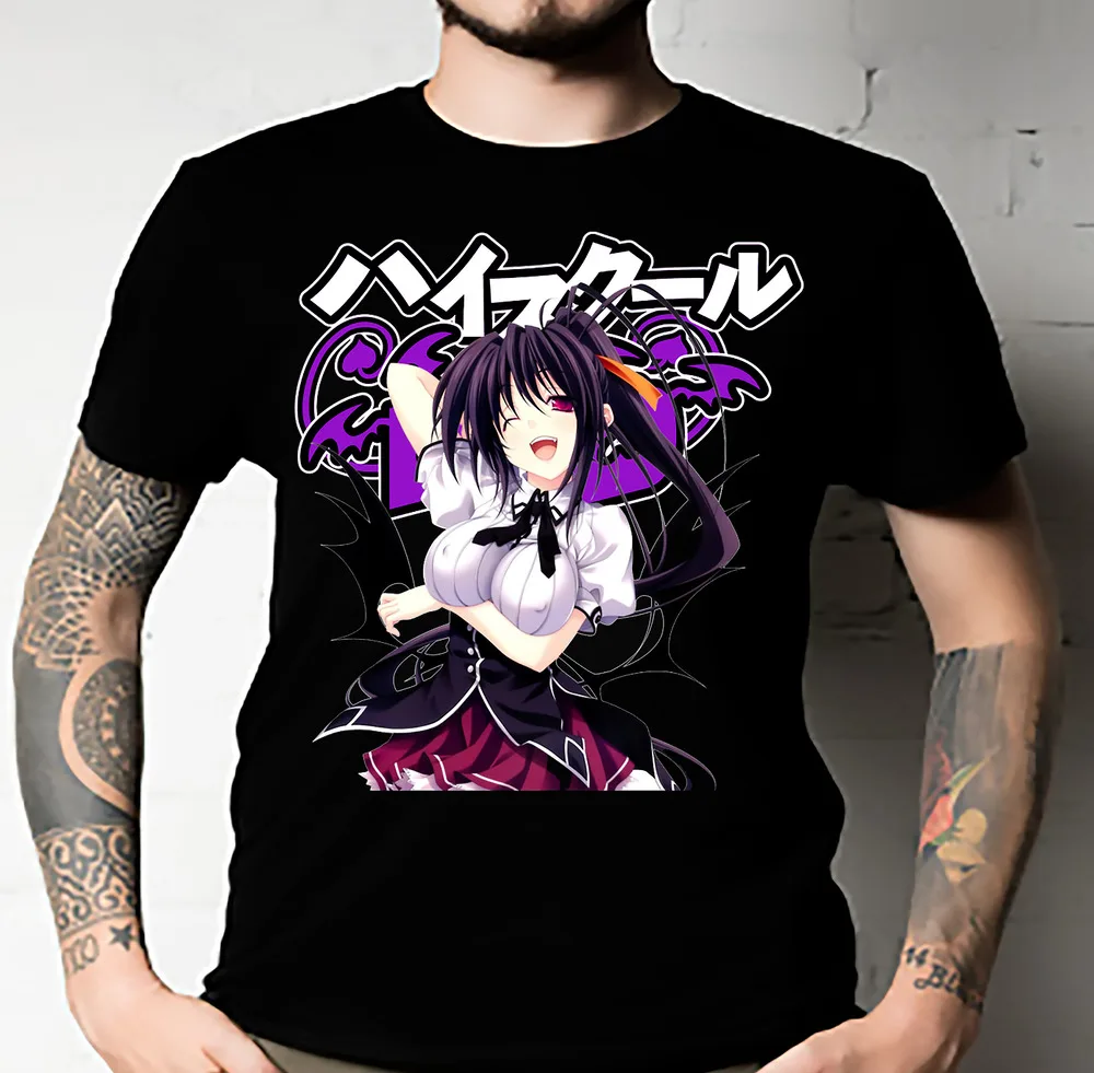 Akeno Himejima - High School DxD Essential T-Shirt Unisex All size Y2K tops Unisex Summer Short Sleeve