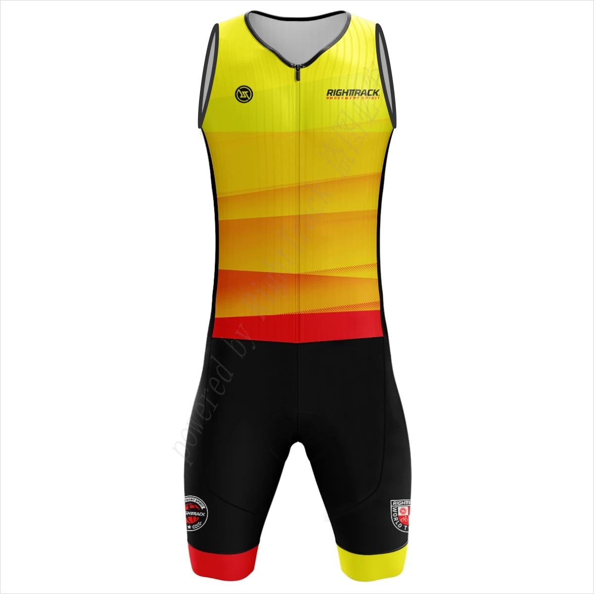 ProRaces Triathlon Trisuit Sleeveless Training Clothing Colorful Skinsuit RIGHTTRACK Swimming Cycling Running Skating Apparel