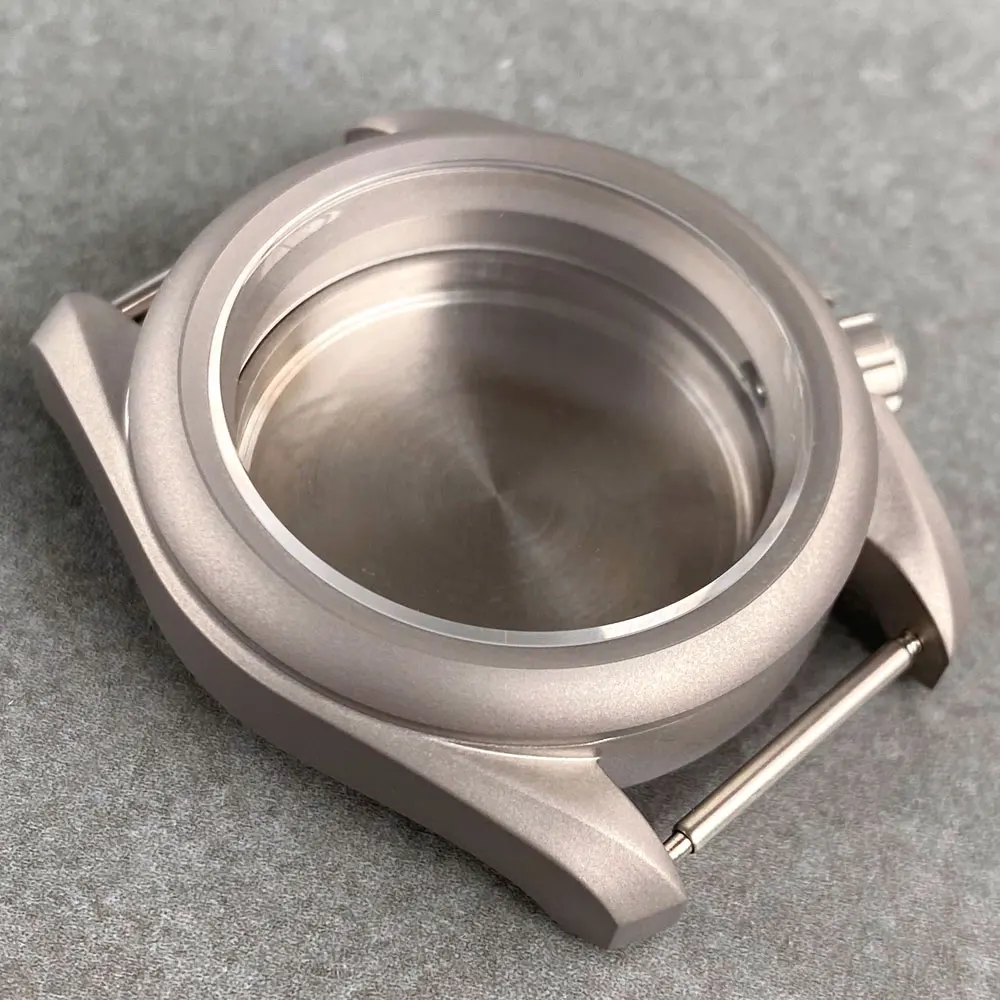 علبة ساعة تيتانيوم للغوص ، صقل الرمل ، أجزاء التاج ، تناسب NH34 ، NH35 ، NH36 ، ETA ، PT5000 ، SKX ، 40 ، 20ATM ، جديدة #5