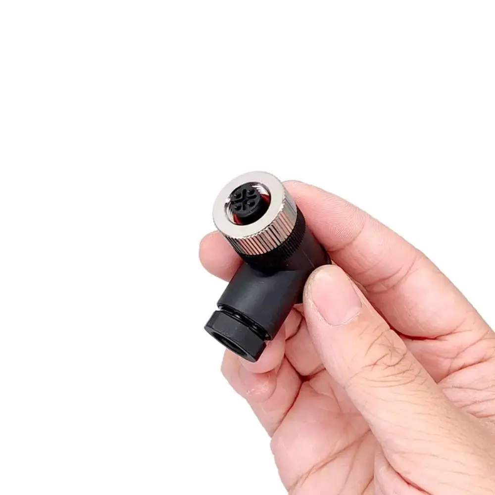 High Quality 4 5 8 Pin M12 Sensor Connector PG7 Waterproof Male&Female Plug Bend Angle M12 Aviation Plug Household