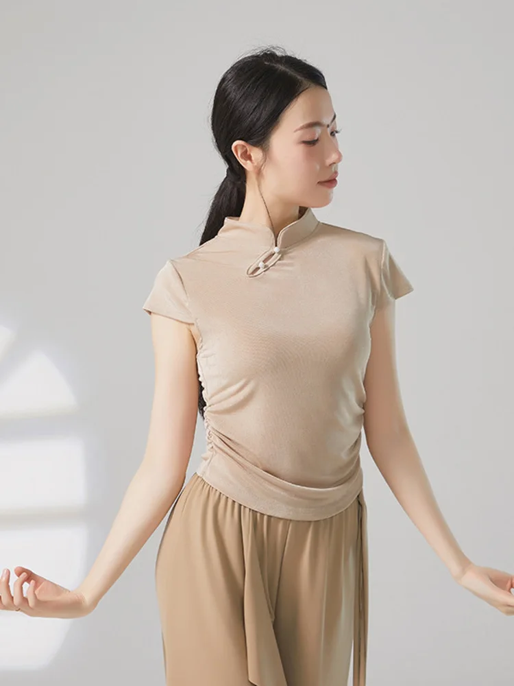 

Dance Costumes Classical Form Wosummer Short Sleeved Training Modern Dance Performance Clothing Top