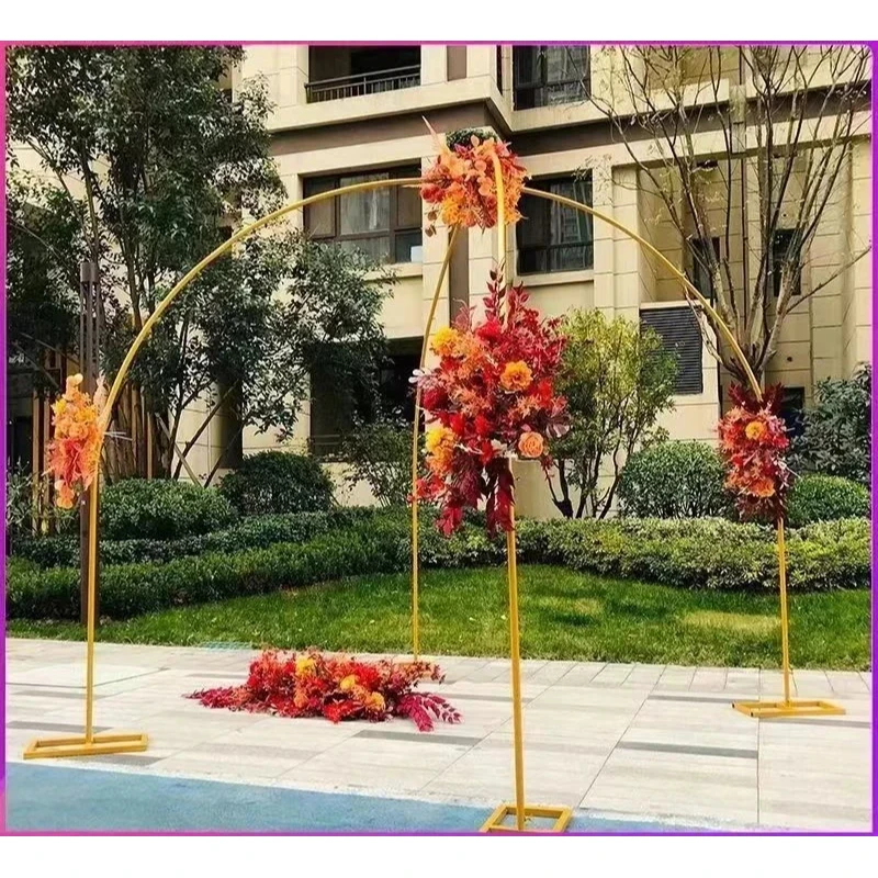 

New Metal Circle Balloon Wedding Arch Decoration For Birthday Wedding Proposal Birthday Background Decoration Mariage Gate Arch