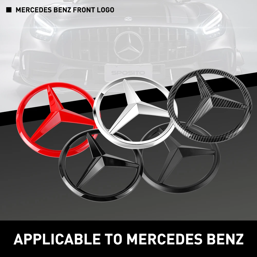 Передняя решетка автомобиля, эмблема, наклейка, аксессуары для Mercedes Benz AMG M E B A C GLA GL GLC GLE GLS Class W166 W176 W204 W205