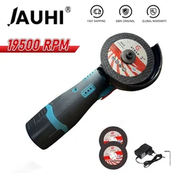 JAUHI 12V 19500rpm Cordless smerigliatrice angolare taglierina elettrica per il taglio lucidatura piastrelle di ceramica legno pietra acciaio